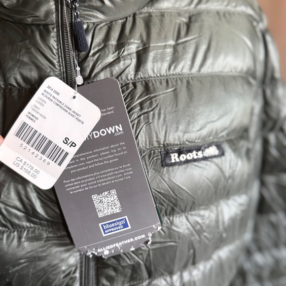 Roots down packable Jacket new with tags - Picture 3 of 7